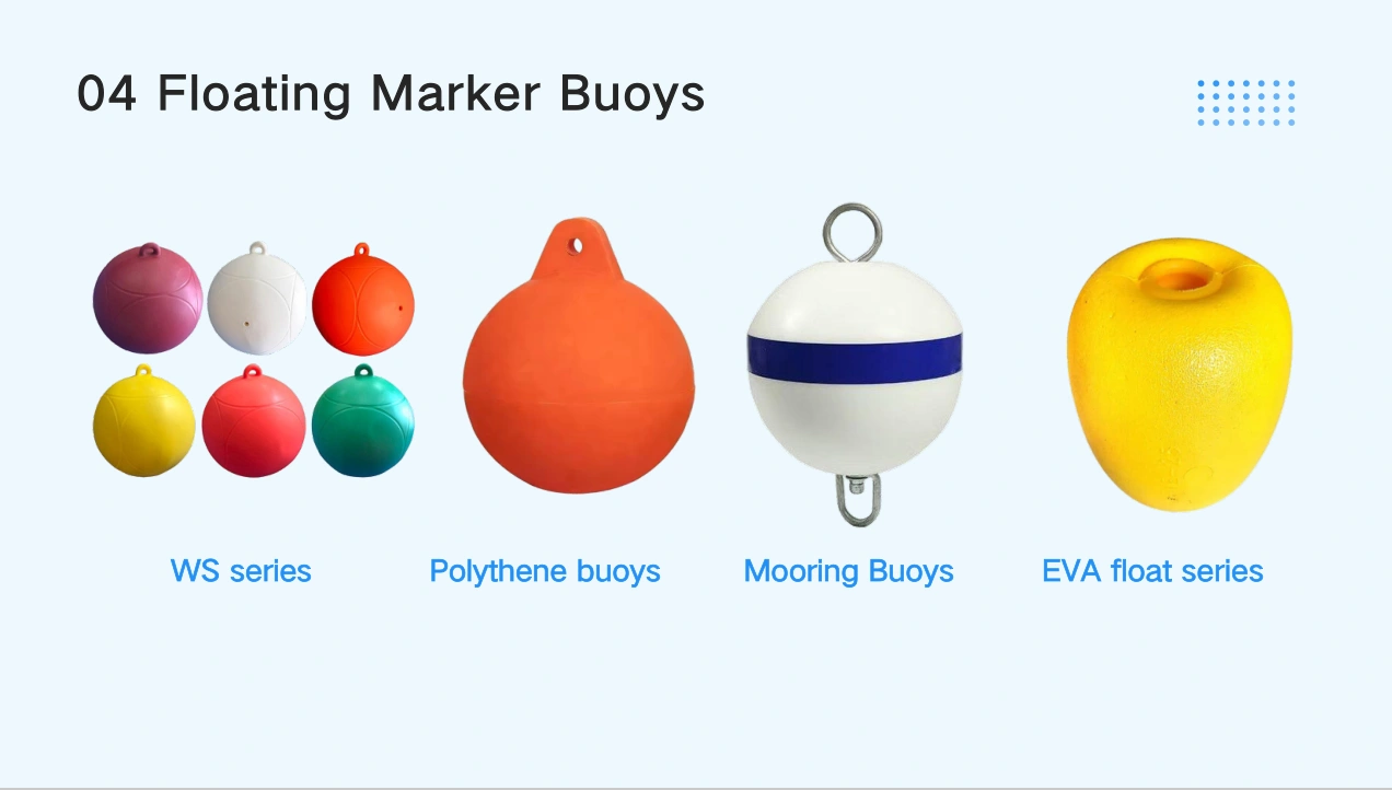 floating marker and mooring buoys for leisure waterways