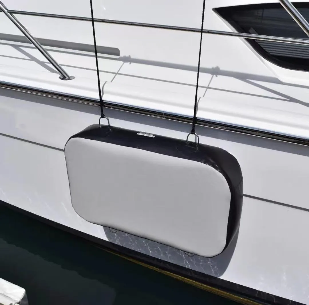 DWF flat pad against a boat hull