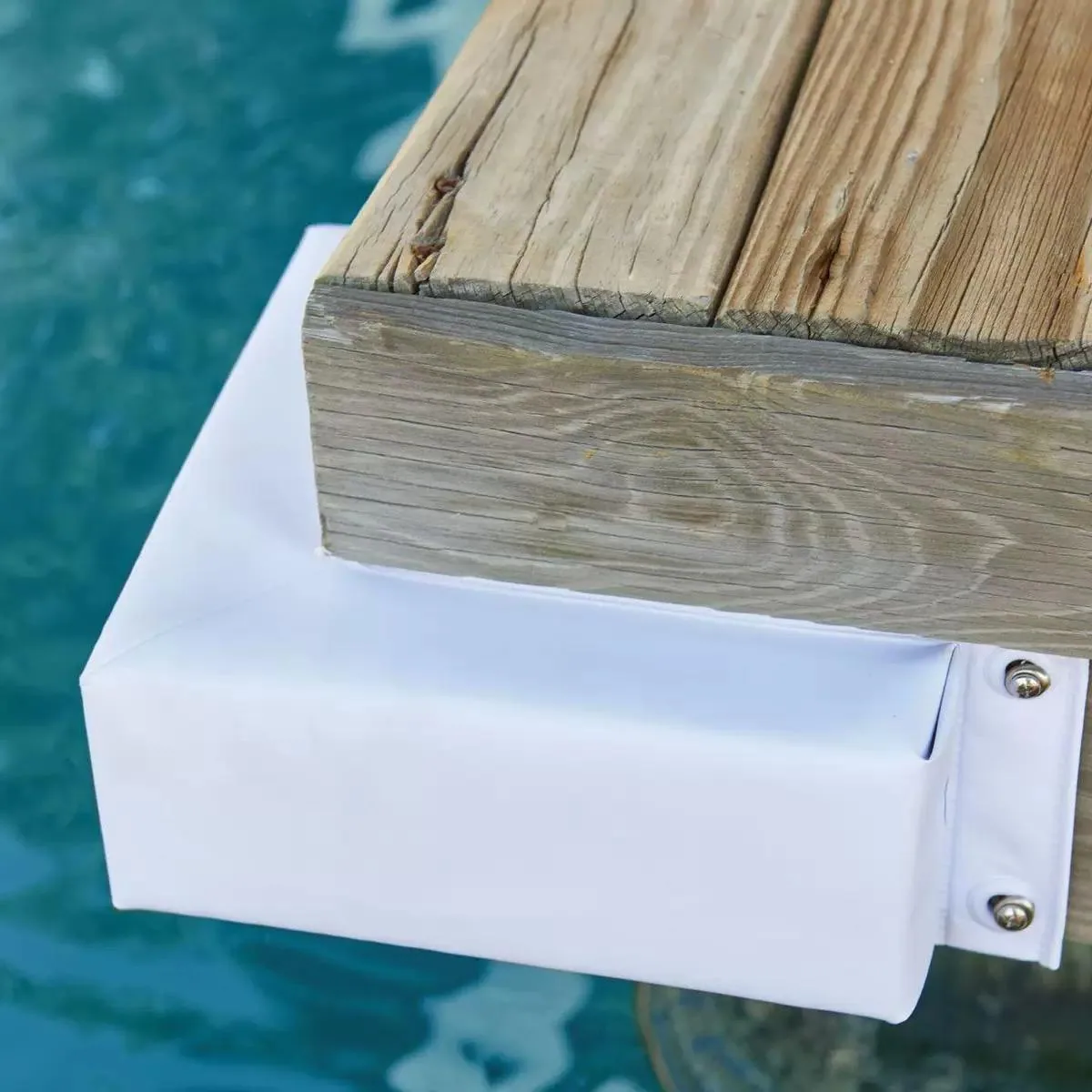 EV01 corner bumper on a wooden corner