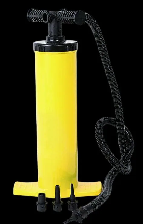Yellow hand pump
